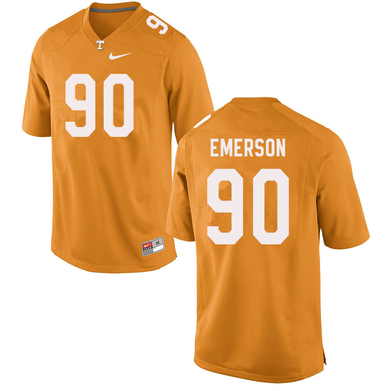 Men #90 Greg Emerson Tennessee Volunteers College Football Jerseys Sale-Orange - Click Image to Close